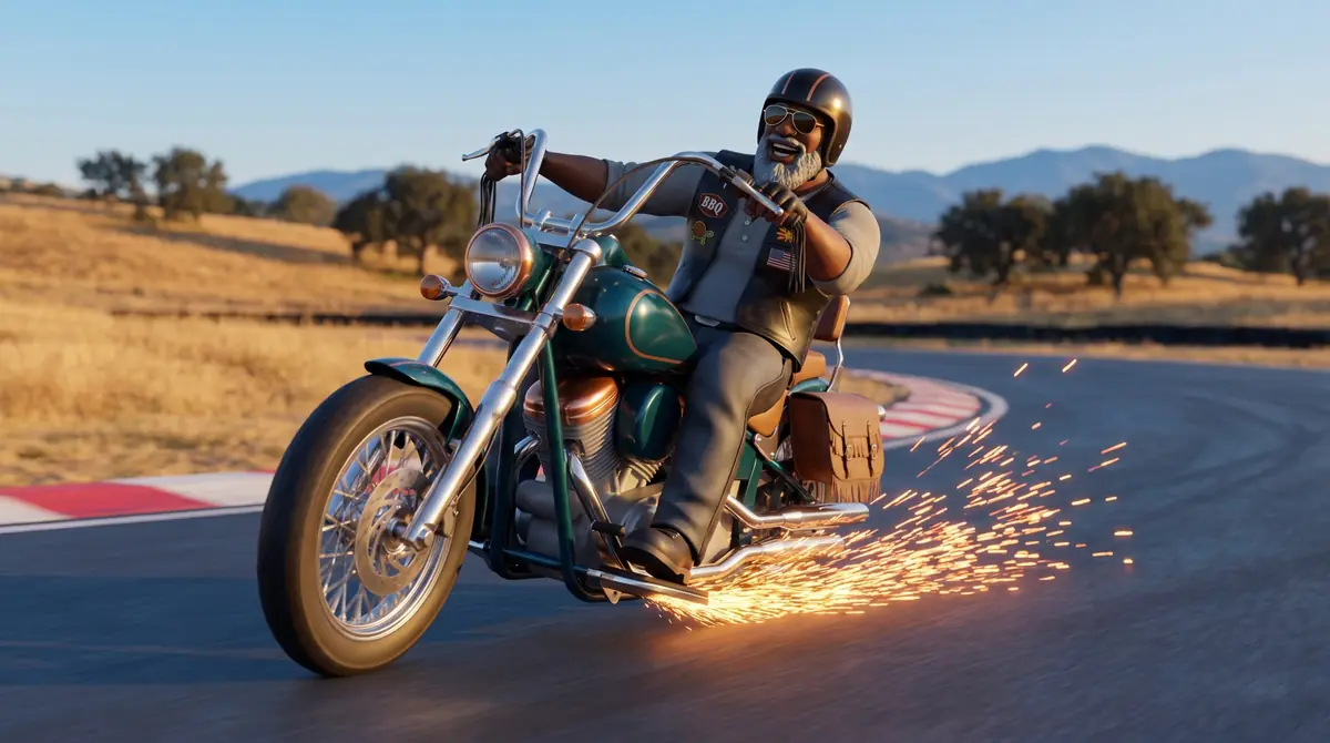 Concept art of Big Mike riding the Big Iron 1900